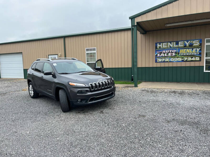 2015 Jeep Cherokee for sale at Steves Auto Sales in Steele MO