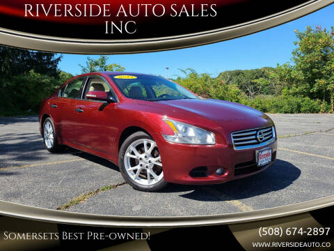 2013 Nissan Maxima for sale at RIVERSIDE AUTO SALES INC in Somerset MA