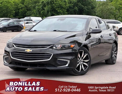 2016 Chevrolet Malibu for sale at Bonillas Auto Sales in Austin TX