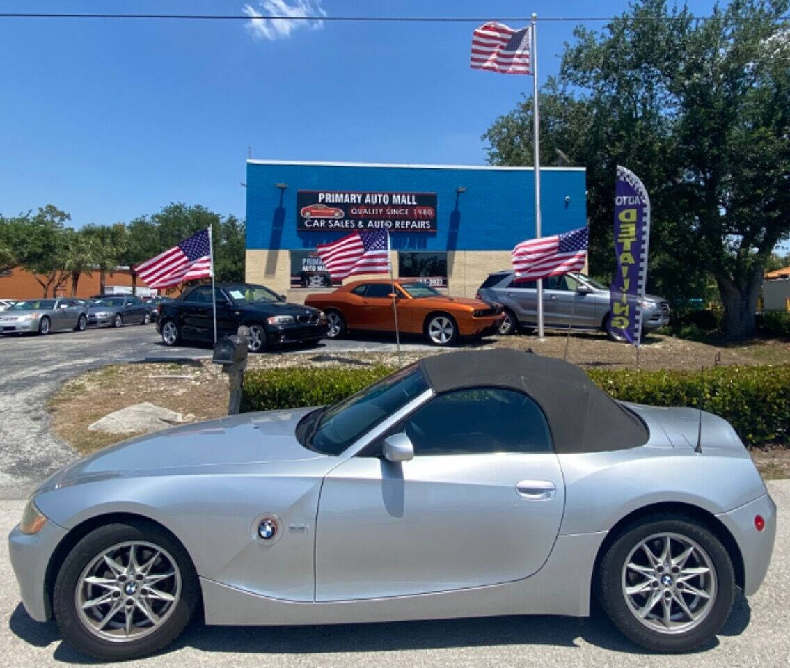 2003 BMW Z4 for sale at Primary Auto Mall in Fort Myers, FL