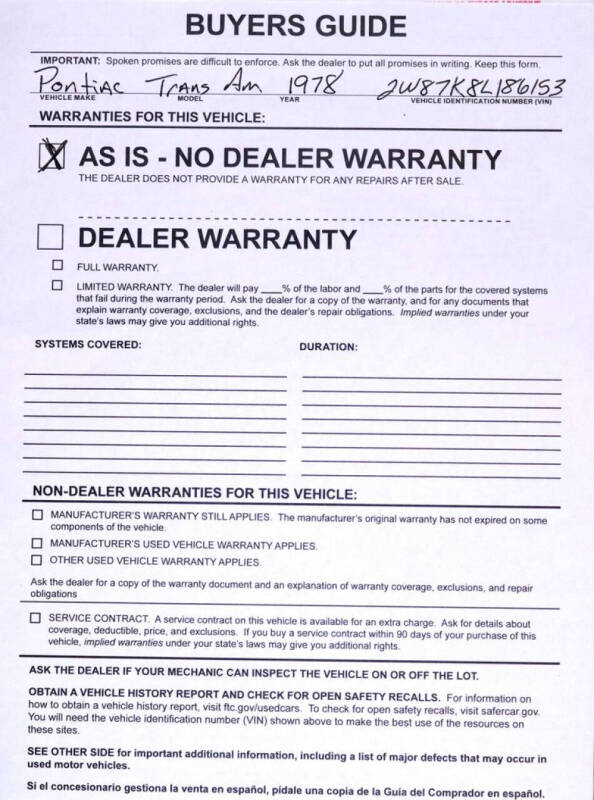 1978 Pontiac Trans Am