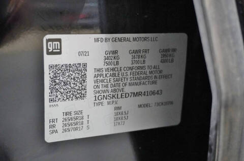 2021 Chevrolet Tahoe Police