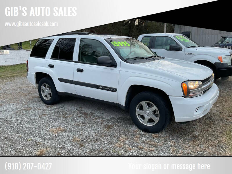 2004 Chevrolet TrailBlazer for sale at GIB'S AUTO SALES in Tahlequah OK