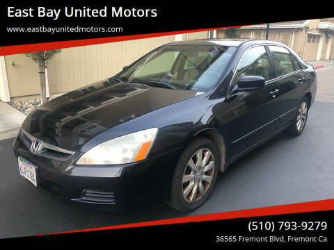 2006 Honda Accord for sale at East Bay United Motors in Fremont CA