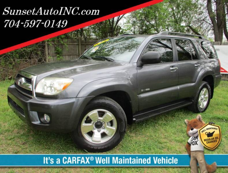 2006 Toyota 4Runner for sale at Sunset Auto in Charlotte NC