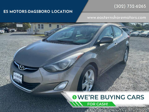 2013 Hyundai Elantra for sale at ES Motors-DAGSBORO location in Dagsboro DE