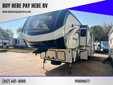 2017 Forest River Sierra 378FB for sale at BUY HERE PAY HERE RV in Burleson TX