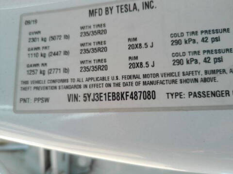 2019 Tesla Model 3 Performance