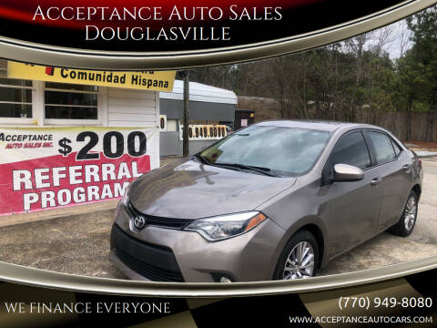 2014 Toyota Corolla for sale at Acceptance Auto Sales Douglasville in Douglasville GA