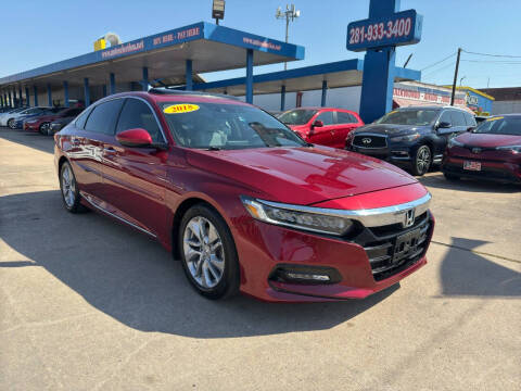 2018 Honda Accord for sale at Auto Selection of Houston in Houston TX