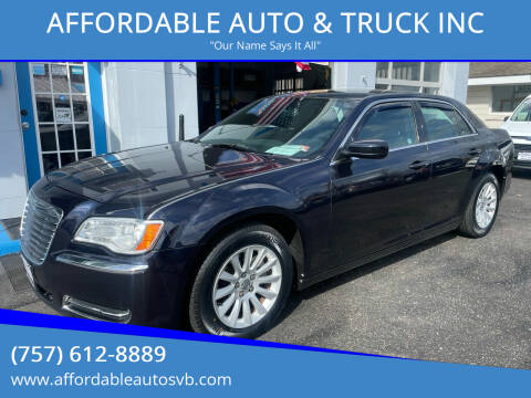 2012 Chrysler 300 for sale at AFFORDABLE AUTO & TRUCK INC in Virginia Beach VA