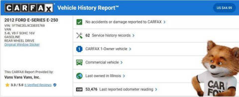 2012 Ford E-Series E-250
