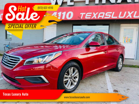 2017 Hyundai Sonata for sale at Texas Luxury Auto in Cedar Hill TX