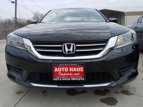 2015 Honda Accord for sale at Auto Haus Imports in Grand Prairie TX