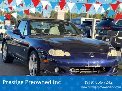 2003 Mazda MX-5 Miata for sale at Prestige Preowned Inc in Burlington NC