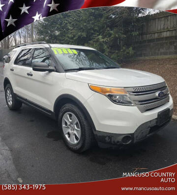 2013 Ford Explorer for sale at Mancuso Country Auto in Batavia NY