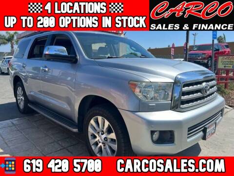 2014 Toyota Sequoia for sale at CARCO SALES & FINANCE in Chula Vista CA
