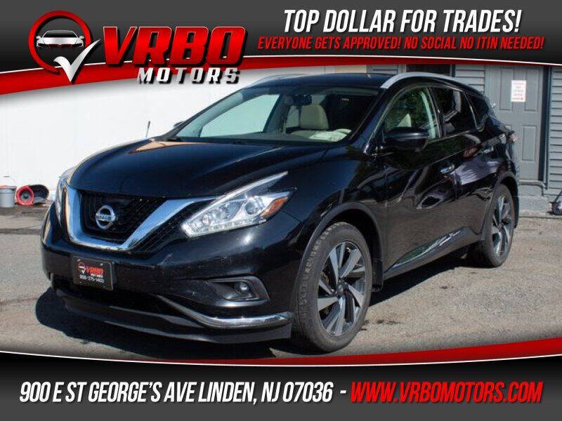 2018 Nissan Murano for sale at Vrbo Motors in Linden, NJ