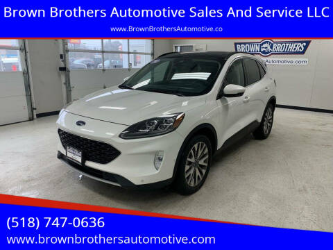 2020 Ford Escape for sale at Brown Brothers Automotive Sales And Service LLC in Hudson Falls NY