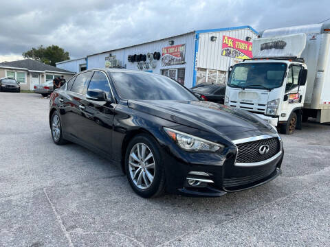 2014 Infiniti Q50 for sale at ONYX AUTOMOTIVE, LLC in Largo FL