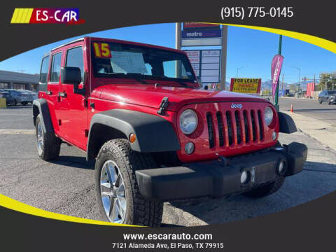 2015 Jeep Wrangler Unlimited for sale at Escar Auto in El Paso TX