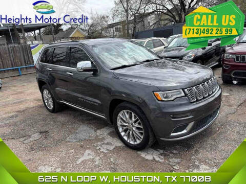 2017 Jeep Grand Cherokee for sale at Heights Motor Credit in Houston TX