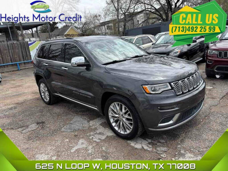 2017 Jeep Grand Cherokee for sale at Heights Motor Credit in Houston TX