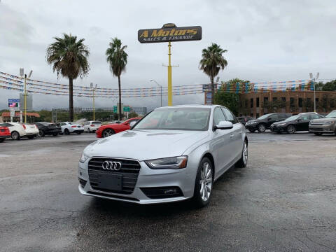 2013 Audi A4 for sale at A MOTORS SALES AND FINANCE in San Antonio TX
