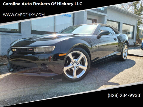 2015 Chevrolet Camaro for sale at Carolina Auto Brokers of Hickory LLC in Newton NC