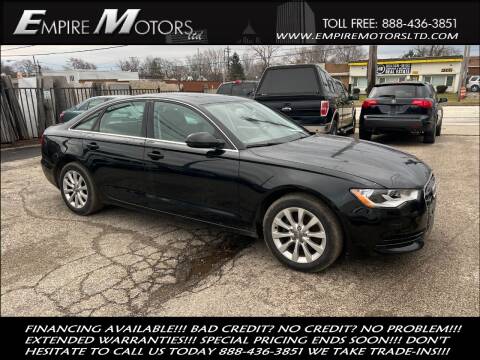 2013 Audi A6 for sale at Empire Motors LTD in Cleveland OH