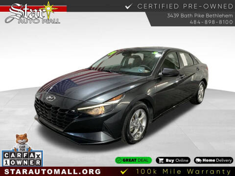 2021 Hyundai Elantra for sale at STAR AUTO MALL 512 in Bethlehem PA