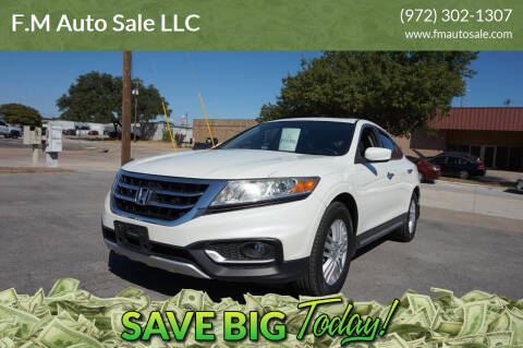 2013 Honda Crosstour for sale at F.M Auto Sale LLC in Dallas TX