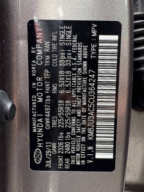 2012 Hyundai Tucson Limited