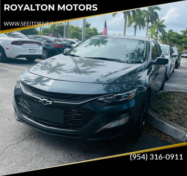 2020 Chevrolet Malibu for sale at ROYALTON MOTORS in Plantation FL
