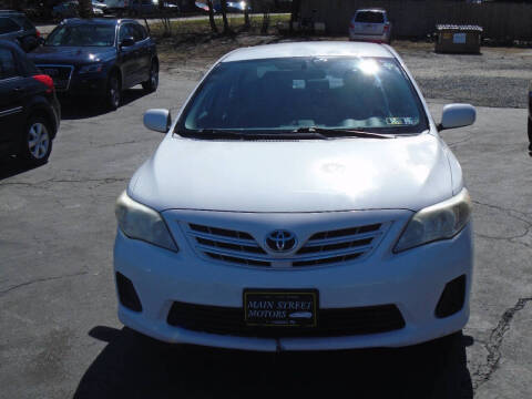2013 Toyota Corolla for sale at MAIN STREET MOTORS in Norristown PA