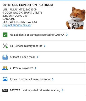 2018 Ford Expedition Platinum