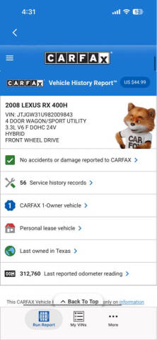 2008 Lexus RX 400h