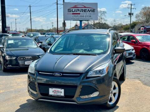 2015 Ford Escape for sale at Supreme Auto Sales in Chesapeake VA