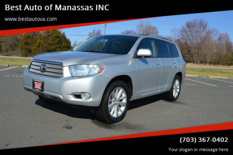 2009 Toyota Highlander Hybrid for sale at Best Auto of Manassas INC in Manassas VA