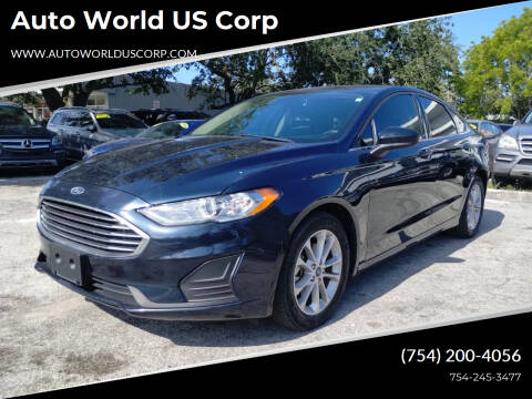 2020 Ford Fusion for sale at Auto World US Corp in Plantation FL