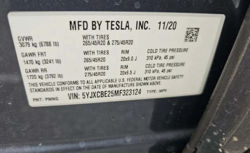 2021 Tesla Model X Long Range Plus