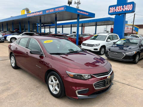 2016 Chevrolet Malibu for sale at Auto Selection of Houston in Houston TX
