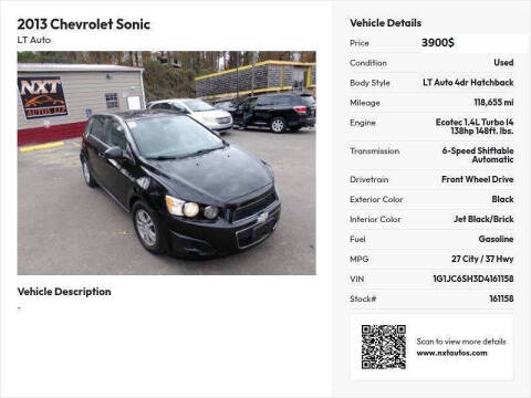 2013 Chevrolet Sonic LT Auto