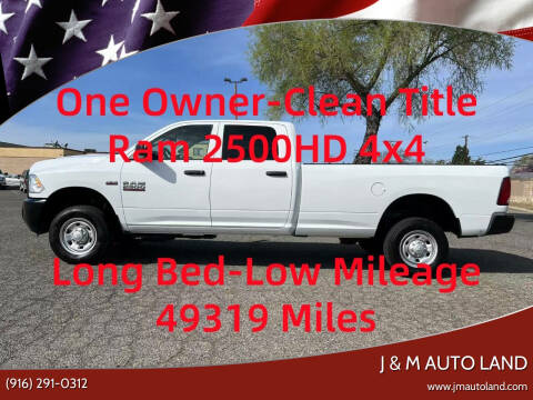 2018 RAM 2500 for sale at J & M Auto Land in Sacramento CA