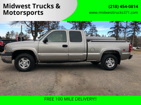 2003 Chevrolet Silverado 1500 for sale at Midwest Trucks & Motorsports in Merrifield MN