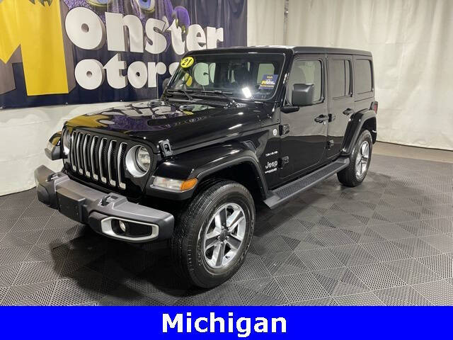 2021 Jeep Wrangler Unlimited for sale at Monster Motors in Michigan Center MI