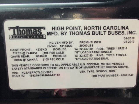 2020 Freightliner B2 Chassis