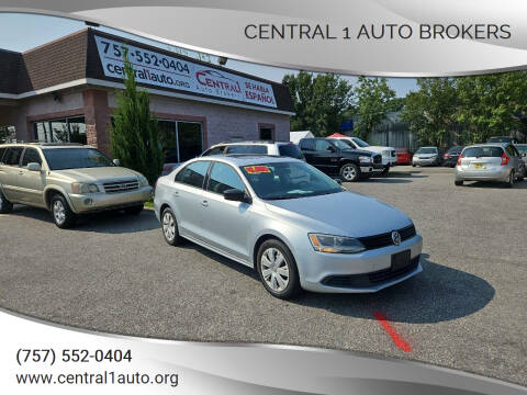 2012 Volkswagen Jetta for sale at Central 1 Auto Brokers in Virginia Beach VA