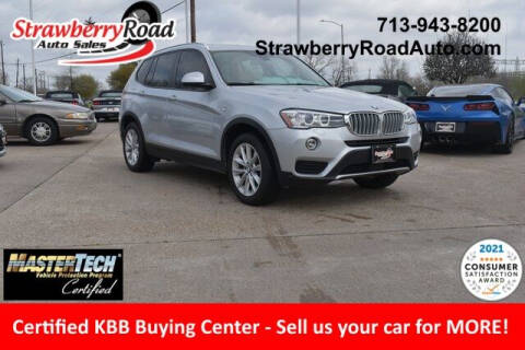 2016 BMW X3 for sale at Strawberry Road Auto Sales in Pasadena TX