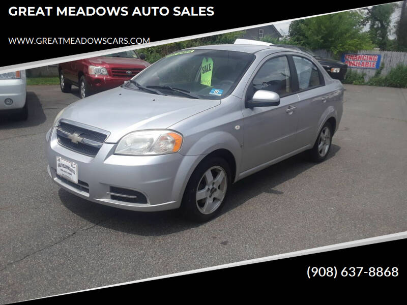 2007 Chevrolet Aveo for sale at GREAT MEADOWS AUTO SALES in Great Meadows NJ